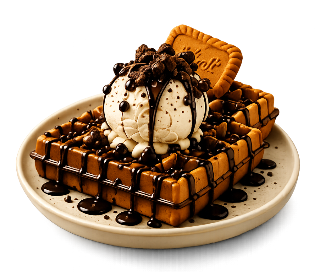 Signature Cold Coffee & Waffle